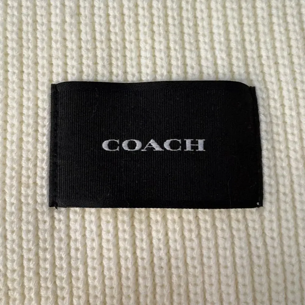Coach knit scarf brand